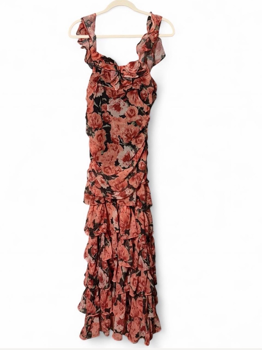 Floral Ruffle Maxi Dress